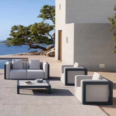 Imagen ambientada sillón y sofá Islablanca de Gandía Blasco