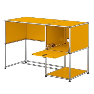 Escritorio USM Haller home office, amarillo oro Escritorio USM Haller home office, amarillo oro