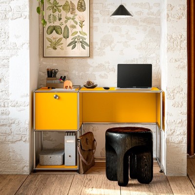 Escritorio USM Haller home office, ambientado Escritorio USM Haller home office, ambientado