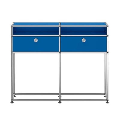 Consola USM Haller, azul genciana DE FRENTE