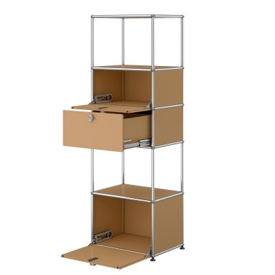 Estantería modular USM Haller abierto color beige de USM Estantería modular USM Haller abierto color beige de USM