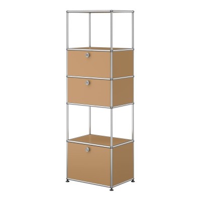 Estantería modular USM Haller color beige de USM Estantería modular USM Haller color beige de USM