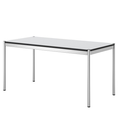 Mesa USM Haller tablero resina sintética gris perla 150 cm de USM Mesa USM Haller tablero resina sintética gris perla 150 cm de USM