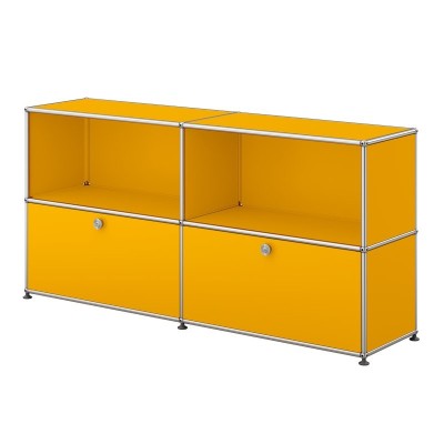 Aparador USM Haller mixto 4 módulos amarillo oro de USM Aparador USM Haller mixto 4 módulos amarillo oro de USM