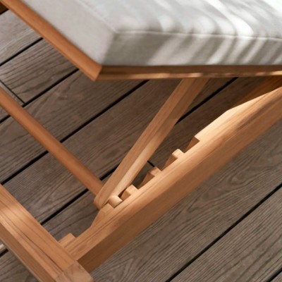 Imagen detalle respaldo tumbona AH604 de Carl Hansen Imagen detalle respaldo tumbona AH604 de Carl Hansen