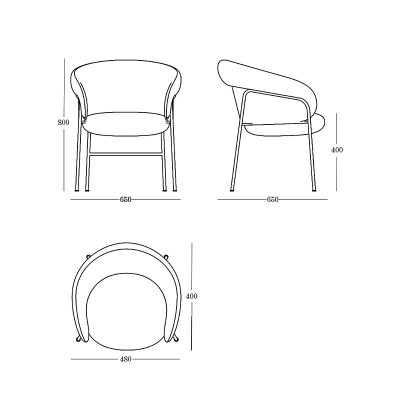 Ginger Ondarreta chair with 4 feet Ginger Ondarreta chair with 4 feet