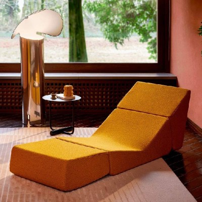 Sillón convertible Galeotta Zanotta extendida ambiente Sillón convertible Galeotta Zanotta extendida ambiente