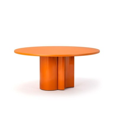 Mesa Bol 2325 Zanotta caramelo redonda Mesa Bol 2325 Zanotta caramelo redonda