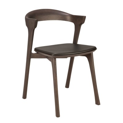 Silla Bok marrón cuero marrón de Ethnicraft Silla Bok marrón cuero marrón de Ethnicraft