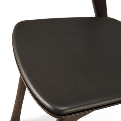 Asiento Silla Bok marrón cuero marrón de Ethnicraft Asiento Silla Bok marrón cuero marrón de Ethnicraft