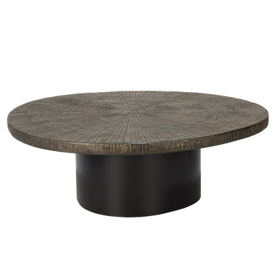 Mesa de centro Slice oval de Ethnicraft Mesa de centro Slice oval de Ethnicraft