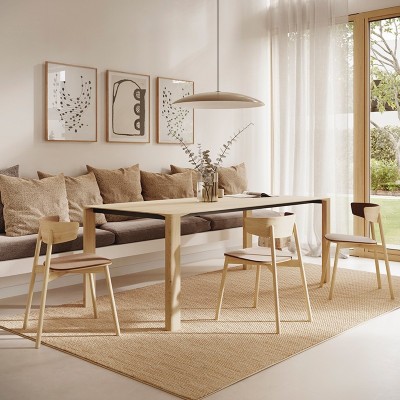Chaise Kol avec pieds et rembourrage en bois - Treku Chaise Kol avec pieds et rembourrage en bois - Treku