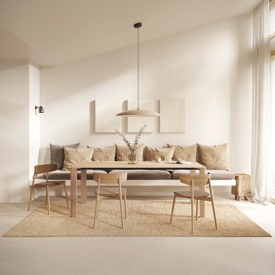 Chaise Kol avec pieds et rembourrage en bois - Treku Chaise Kol avec pieds et rembourrage en bois - Treku