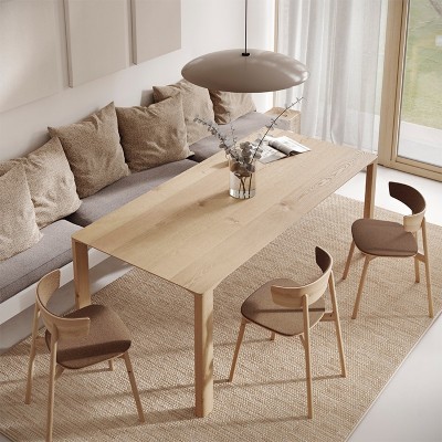 Chaise Kol avec pieds et rembourrage en bois - Treku Chaise Kol avec pieds et rembourrage en bois - Treku