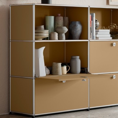 Imagen ambientada mueble modular USM Haller color beige de USM Imagen ambientada mueble modular USM Haller color beige de USM
