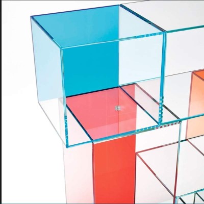 Librería Quantum detalle Glas Italia Librería Quantum detalle Glas Italia