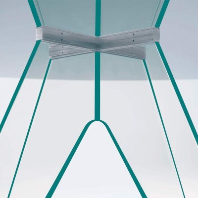Mesa Alister Glas Italia detalle uniones Mesa Alister Glas Italia detalle uniones