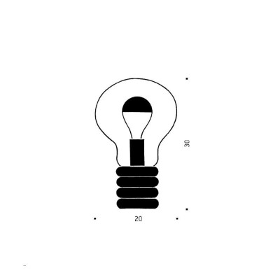 Bulb Ingo Maurer medidas Bulb Ingo Maurer medidas