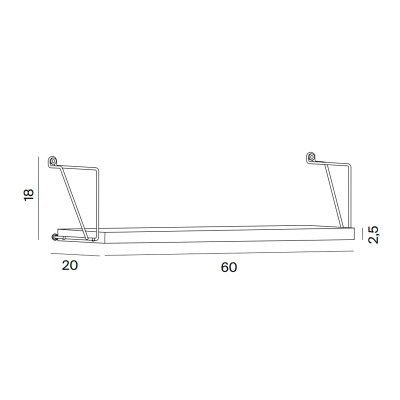 Tria Shelf wall shelf by Mobles 114 Tria Shelf wall shelf by Mobles 114