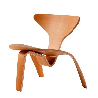 Perfil butaca PK0 A en madera fresno color negro de Oregón de Fritz Hansen Perfil butaca PK0 A en madera fresno color negro de Oregón de Fritz Hansen