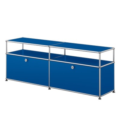 Vista Aparador USM Haller Multifunción color azul genciana de USM Vista Aparador USM Haller Multifunción color azul genciana de USM