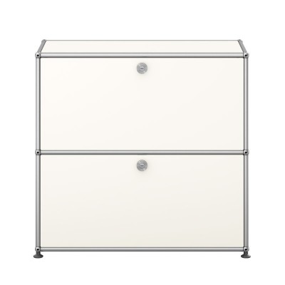 Frente Armario modular USM Haller 2 alturas color blanco puro de USM Frente Armario modular USM Haller 2 alturas color blanco puro de USM