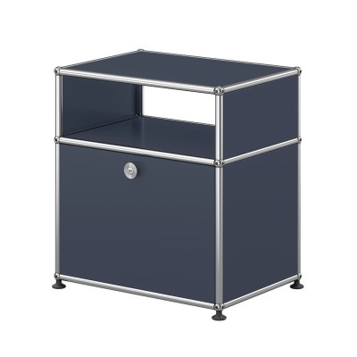 Mesa de noche USM Haller color gris antracita de USM Mesa de noche USM Haller color gris antracita de USM