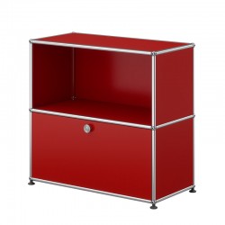 Aparador mixto USM Haller color rojo rubí de USM Aparador mixto USM Haller color rojo rubí de USM
