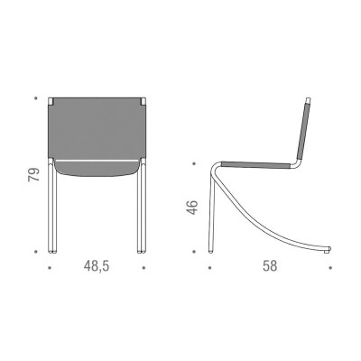 Silla Jot Acerbis medidas Silla Jot Acerbis medidas