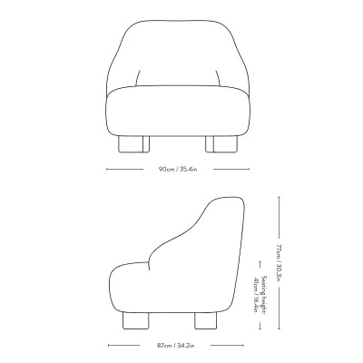 &tradition, Margas LC1 Armchair &tradition, Margas LC1 Armchair