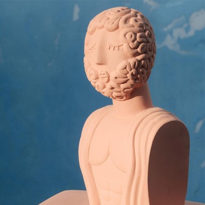 Imagen ambientada perfil Mezzobusto Man en terracota de Seletti Imagen ambientada perfil Mezzobusto Man en terracota de Seletti