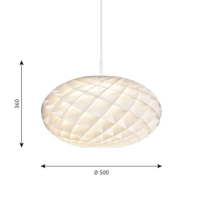 Medidas Lámpara Patera oval de Louis Poulsen Medidas Lámpara Patera oval de Louis Poulsen