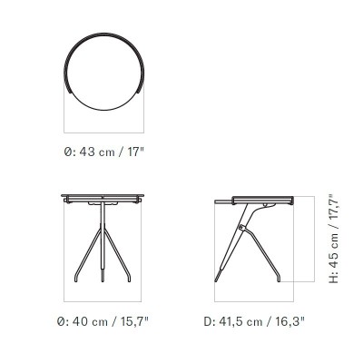 Umanoff side table by Audo Copenhagen