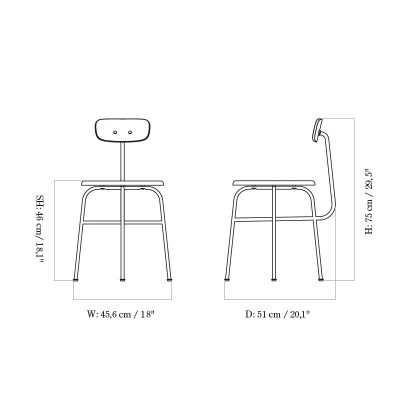 Audo Copenhagen, Afteroom Dining Chair Audo Copenhagen, Afteroom Dining Chair