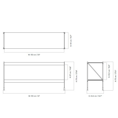 Audo Copenhagen, Zet Storage System Étagères Audo Copenhagen, Zet Storage System Étagères