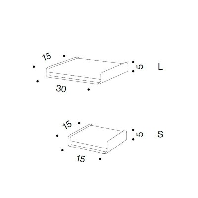 Citera Small y Large Danese Milano medidas Citera Small y Large Danese Milano medidas