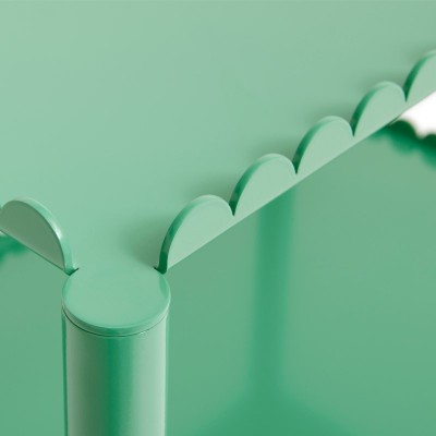Detalle Arcs Trolley low jade green de HAY Detalle Arcs Trolley low jade green de HAY