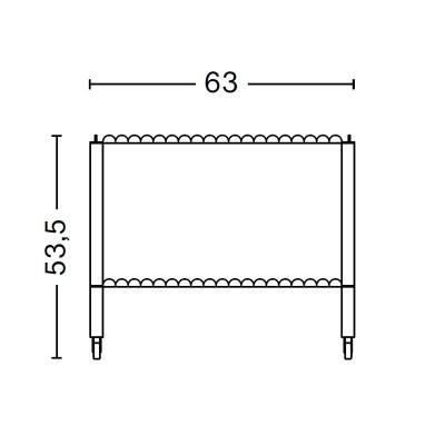Medidas Arcs Trolley Low de HAY Medidas Arcs Trolley Low de HAY