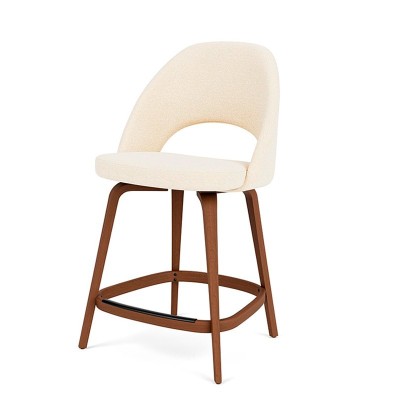 Knoll, Tabourets Saarinen avec pied en bois Knoll, Tabourets Saarinen avec pied en bois