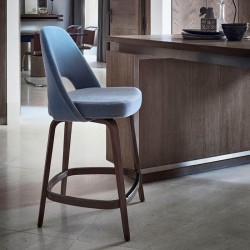 Knoll, Taburetes Saarinen con pata de madera Knoll, Taburetes Saarinen con pata de madera