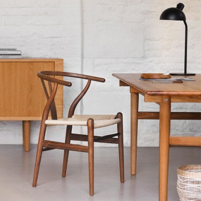 Silla CH24 Wishbone nogal de Carl Hansen Silla CH24 Wishbone nogal de Carl Hansen