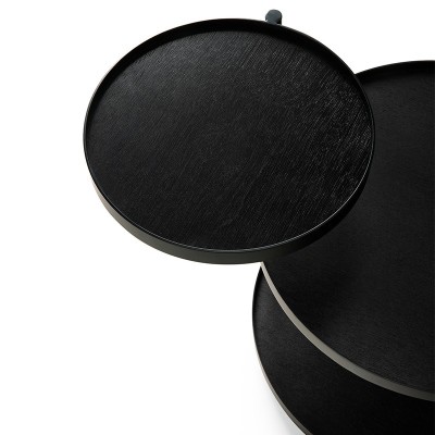 Ethnicraft, Table d’appoint avec plateau pivotant Ethnicraft, Table d’appoint avec plateau pivotant
