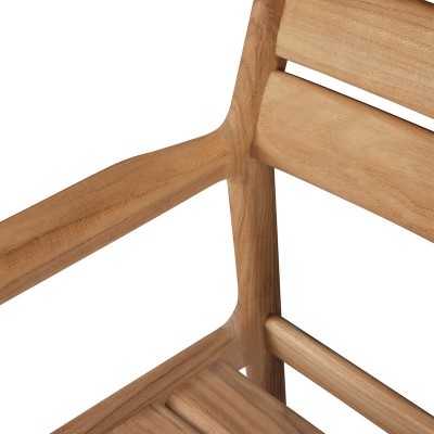 Detalle asiento Silla Jack outdoor de Ethnicraft Detalle asiento Silla Jack outdoor de Ethnicraft