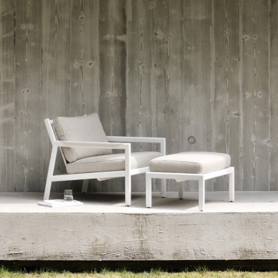 Ethnicraft aluminum outdoor Jack pouf Ethnicraft aluminum outdoor Jack pouf