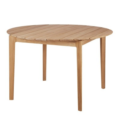 Mesa Bok comedor redonda exterior teca de Ethnicraft Mesa Bok comedor redonda exterior teca de Ethnicraft