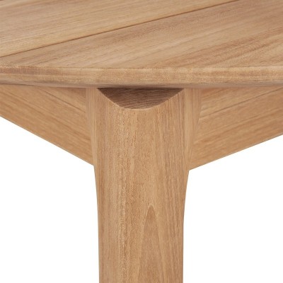 Detalle patas mesa Bok comedor redonda exterior teca de Ethnicraft Detalle patas mesa Bok comedor redonda exterior teca de Ethnicraft