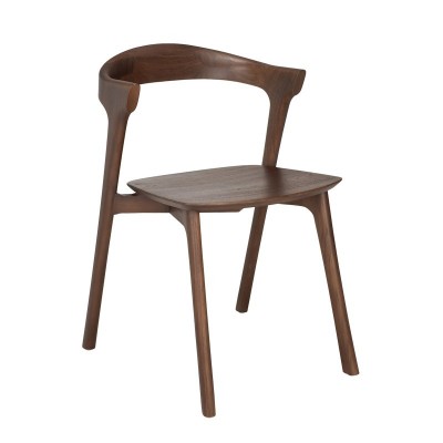 Silla Bok teca marrón oscuro de Ethnicraft Silla Bok teca marrón oscuro de Ethnicraft