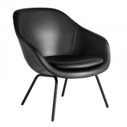 About A Lounge AAL 87 tapizado Sense black con cojín y pata negra de HAY About A Lounge AAL 87 tapizado Sense black con cojín y pata negra de HAY