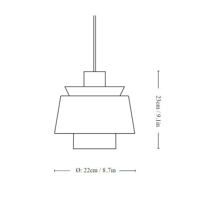 &tradition, UTZON JU1 Pendant Lamp - Steel Blue &tradition, UTZON JU1 Pendant Lamp - Steel Blue