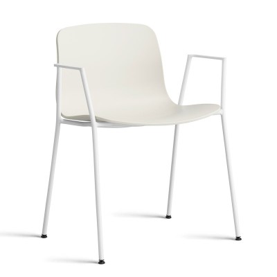 About A Chair AAC18 color melange cream con pata blanca de HAY About A Chair AAC18 color melange cream con pata blanca de HAY